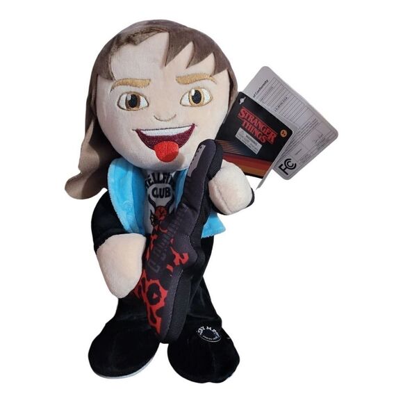 Netflix Stranger Things Eddie Munson Animated Plush Guitar Rocker - Picture 1 of 2
